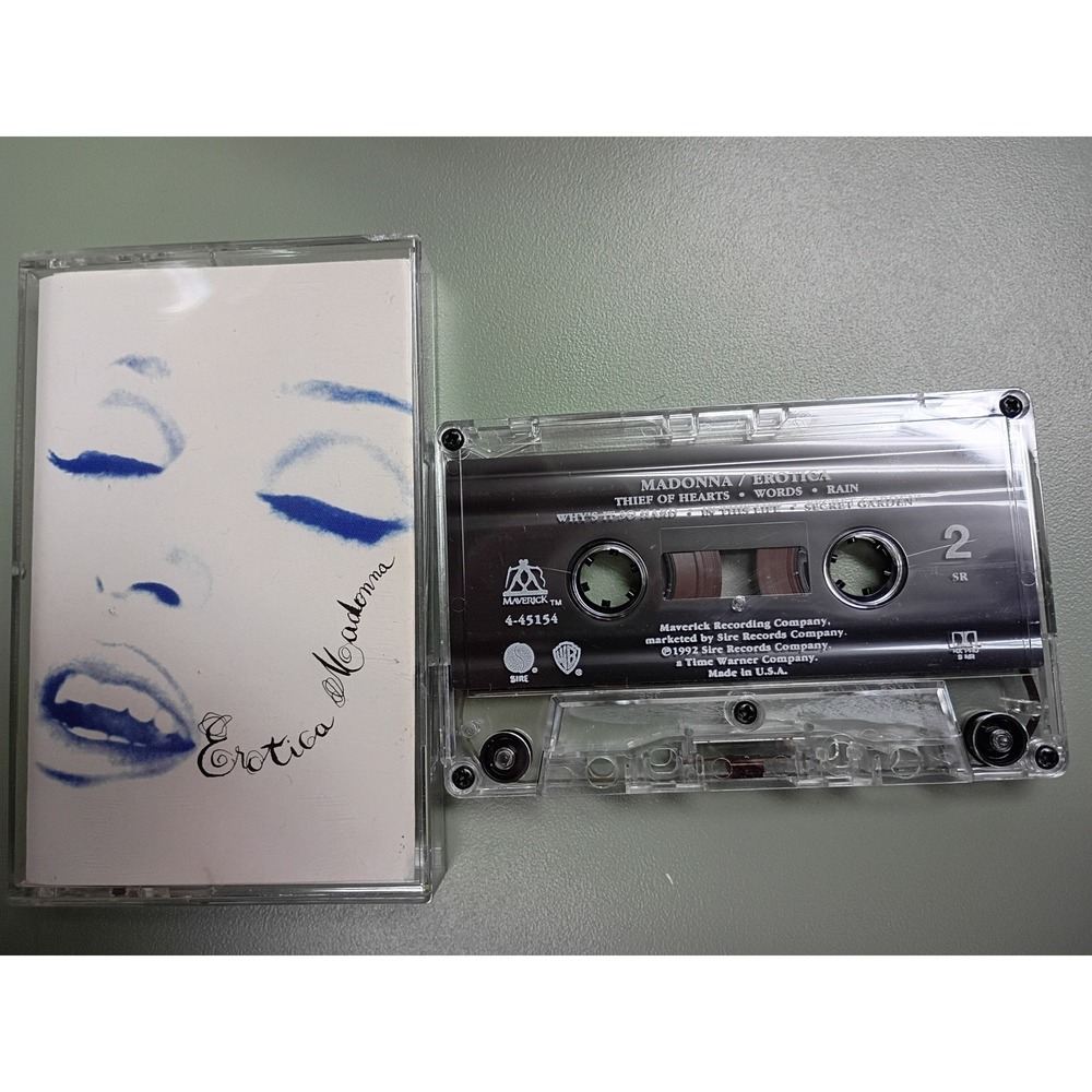 Madonna Erotica Cassette Tape 1992 Maverick Sire Records 4-45154 Vintage Pop